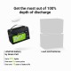 Green Cell LiFePO4 12.8V 100Ah 1280 Wh LFP lithium battery 12V with BMS for hanging house solar panel