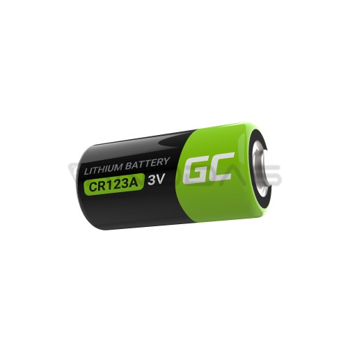 CR123A Panasonic Lithium Battery, 1400 mAh Capacity, 3 V Nominal