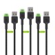 Green Cell USB-C cable set 3x QC 3.0 2 m