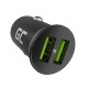 Green Cell Autoladegerät 36W GC PowerRide Nano36 mit 2x USB-A Ultra Charge Schnellladung