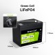 Green Cell CUBE LiFePO4 50Ah 12.8V 640Wh Lithium Iron Phosphate Battery for Camper, Golf Cart.Wind Power Plant