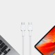 Cable White USB-C Type C 2m Green Cell PowerStream with fast charging Power Delivery 60W, Ultra Charge, Quick Charge 3.0