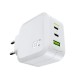 Green Cell įkroviklis 65W GaN GC PowerGan - 2x USB-C, 1x USB-A - baltas