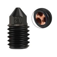 Hardened steel nozzle CHT-Clone 0.2 mm for Bambu Lab X1 P1 printers