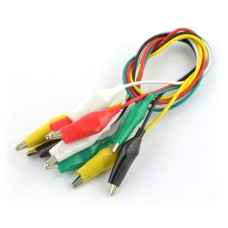 Terminal set with crocodile wires - 5pcs