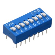 DIP-switch 8 contacts