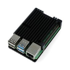 justPi housing Raspberry Pi 4B - aluminum - black - LT-4B03