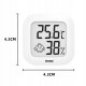 Room thermohygrometer - white - Smiley 0726 - mini digital thermometer