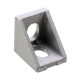 Cast 90 Degree Corner Bracket for 2020 - silver with screws