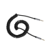 Kruger&Matz AUX - AUX 3.5mm spring cable 1.5m Black