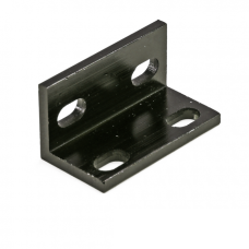 Universal L Bracket Double - Black Anodized