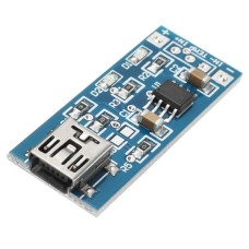 MiniUSB 1A battery charging module for Li-pol 1S - 4-8V - TP4056