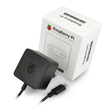 Raspberry Pi oficialus maitinimo šaltinis USB-C 5.1V 3A - Juodas