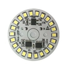 LED module 15W 230V round warm white light - 22 SMD 2835 diodes