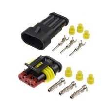 Superseal 3 PIN connector set - plug + 3PIN socket - hermetic connection