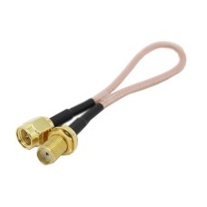 Transition - SMA jack to SMA plug - straight adapter with 300mm cable