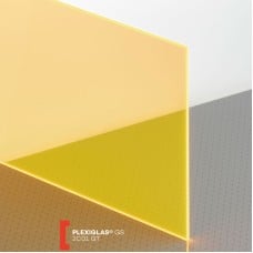 Plexiglas GS 500x300mm 3mm 2C01 - oranžinė flour