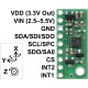 LSM6DS33 3D Accelerometer and Gyro Carrier with Voltage Regulator 2.5V – 5.5V I²C /SPI 2mA