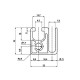 Aluminum profile 32x32mm for mounting the mesh - 1000mm