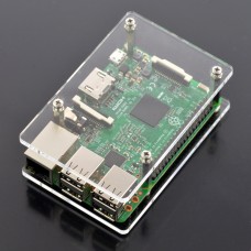 Raspberry Pi dėžutė - permatoma atvira V2