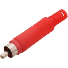 RCA plug (Cinch) red HQ - 100pcs