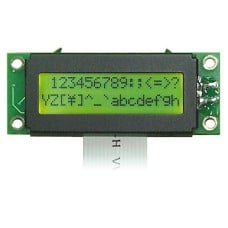 LCD 16x2 K 53.0x20.0mm LED žalias