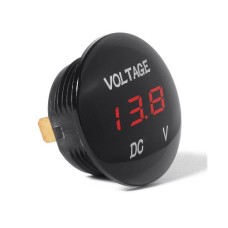 Digital  car  voltmeter,  red