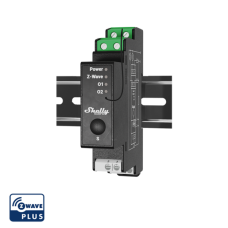 Shelly Qubino Wave Pro 2PM Professional 2-channel DIN rail smart switch with energy metering.