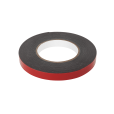 Double-sided tape REBEL (1 mm x 15 mm x 10 m) - black