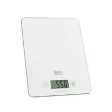 Teesa glass kitchen scales White