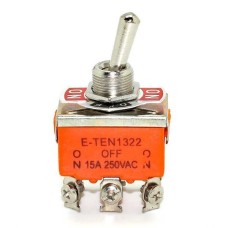 Toggle switch - E-TEN1322 - 15A - 250V - 3 positions - 6 pin