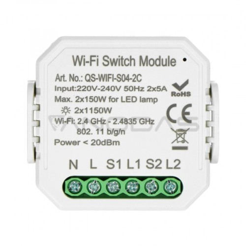 SWITCH & ENERGY 230 V Wi-Fi relay