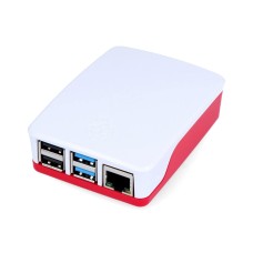 Raspberry Pi 4 official box - red and white