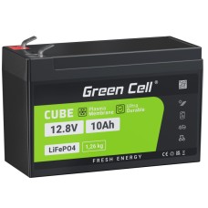 Green Cell LiFePO4 battery 12.8V 10Ah 128Wh LFP lithium battery 12V with BMS UPS